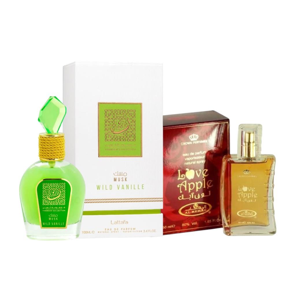 Pack of Thameen Collection Musk Wild Vanille and Love Apple