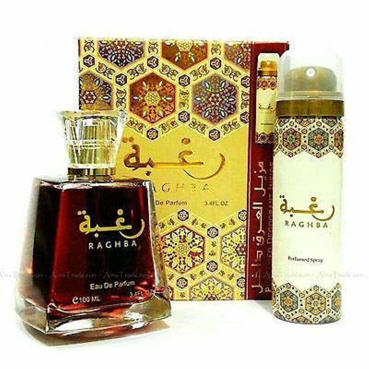 Lattafa Raghba 3.4 oz with Deodorant