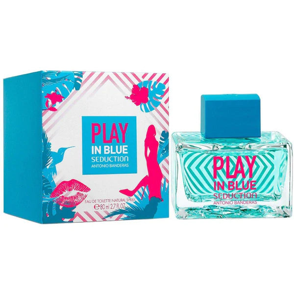 Play in Blue Seduction by Antonio Banderas for Women EDT 2.7 oz.