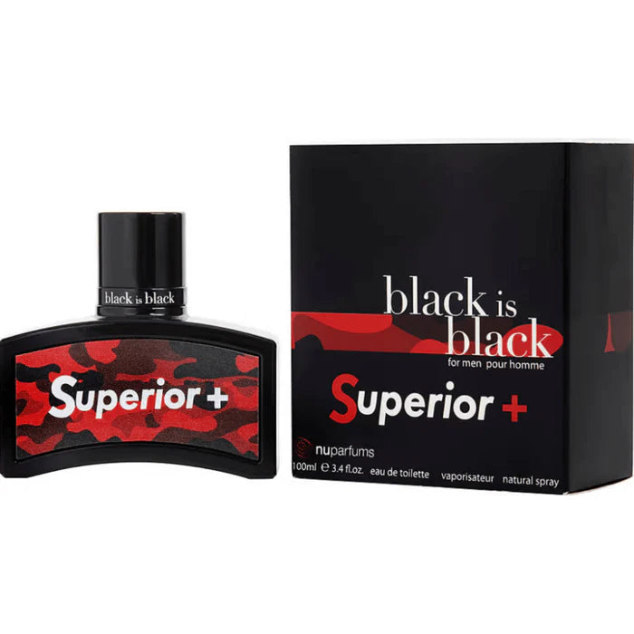 Black Is Black Superior+ by Nuparfums cologne for men EDT 3.3 /3.4 oz