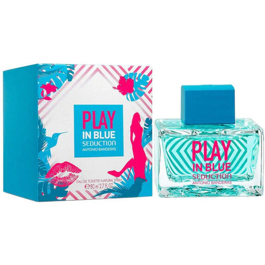 Play in Blue Seduction by Antonio Banderas for Women EDT 2.7 oz.